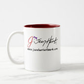 Herzschlag Zweifarbige Tasse (Links)