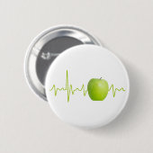 Herzschlagapplikation für gesunde Menschen Button (Vorne & Hinten)