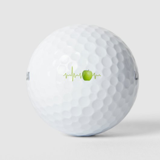 Herzschlagapplikation für gesunde Menschen Golfball (Vorderseite)