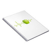 Herzschlagapplikation für gesunde Menschen Notizblock (Rechte Seite)