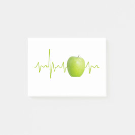 Herzschlagapplikation für gesunde Menschen Post-it Klebezettel