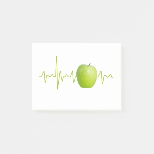 Herzschlagapplikation für gesunde Menschen Post-it Klebezettel (Vorderseite)