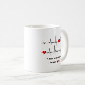Herzschlagarrhythmie Kaffeetasse (VorderseiteRechts)