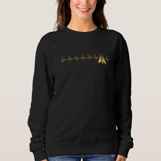 Herzschlagbienen Sweatshirt (Vorderseite)