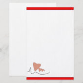 Herzschläge Briefpapier (Vorne/Hinten)