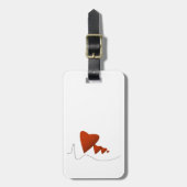 Herzschläge Gepäckanhänger (Vorderseite vertikal)