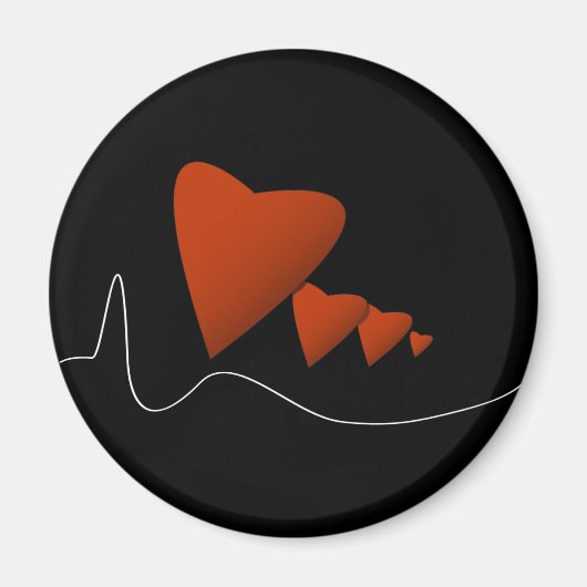 Herzschläge Magnet (Vorne)