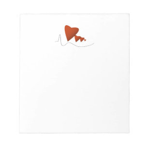 Herzschläge Notizblock