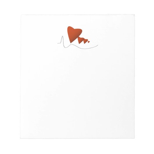 Herzschläge Notizblock (Vorderseite)