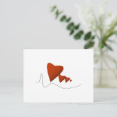 Herzschläge Postkarte (Stehend Vorderseite)