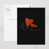 Herzschläge Postkarte (Vorne/Hinten)
