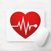 Herzschlagfrequenz Mousepad (Mit Mouse)