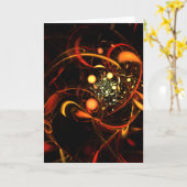 Herzschlagkarte für Abstrakte Kunst Karte (Gelbe Blume)