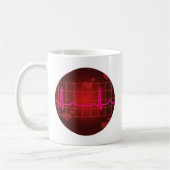 Herzschlagkopie Kaffeetasse (Links)