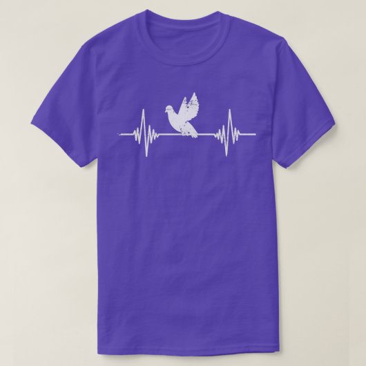 Herzschlagtaube T-Shirt (Design vorne)