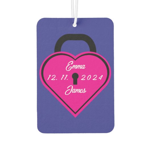 Herzschloss Autolufterfrischer (Rückseite)