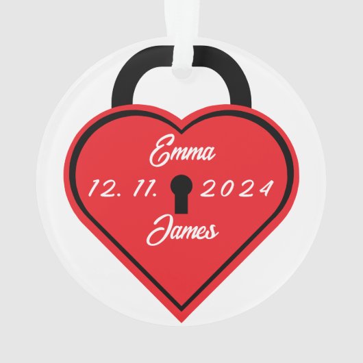 Herzschloss Ornament (Rückseite)