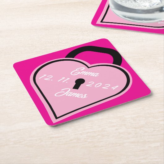 Herzschloss Untersetzer (angewinkelt)