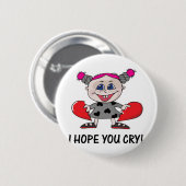 Herzschmerz Hoffnung weinen Button (Vorne & Hinten)