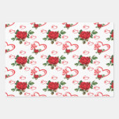 Herzschmetterlinge und Blume Geschenkpapier Set (Vorderseite 2)