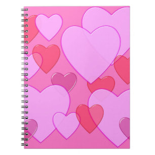 Herzschnupfen Valentine Hintergrund rosa Notizblock