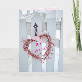 HERZSCHREIBKARTE FÜR ALL-OCCASION LIEBE DANKESKARTE