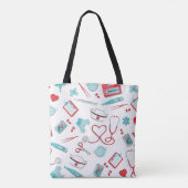 Herzschrittkop und andere Symbole Tasche (Rückseite)