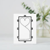 Herzschrittkreis Postkarte (Stehend Vorderseite)