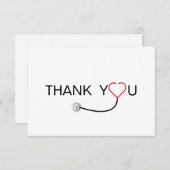 Herzschrittmacher Vielen Dank Dankeskarte (Vorne/Hinten)