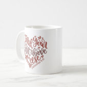 Herzschutz | Love Design Bible Verse Gift Kaffeetasse (Vorderseite Links)