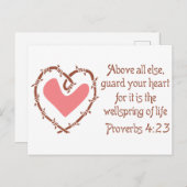 Herzschutz Postkarte (Vorne/Hinten)