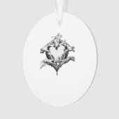 Herzschutz - Skeletthörnchen Ornament (Vorderseite)