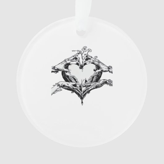 Herzschutz - Skeletthörnchen Ornament (Vorderseite)