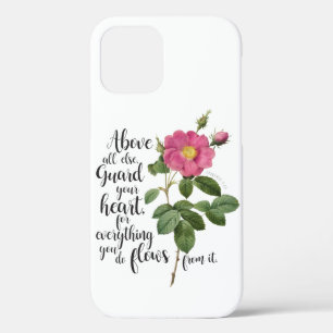 Herzschutz - Vintage Rose, Sprichwörter 4:23 Case-Mate iPhone Hülle
