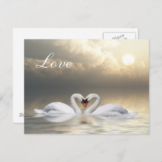 Herzschwein Postkarte (Vorne/Hinten)