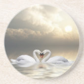 Herzschwein Sandstein Untersetzer (Vorne)