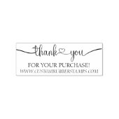 Herzsignatur Vielen Dank Gummistempel (Prägung)