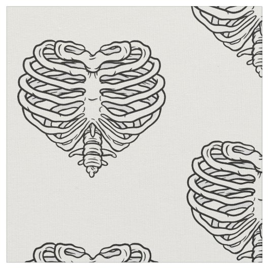 Herzskelett Stoff (Nahaufnahme)