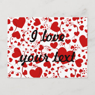 HERZsmuster ART 5 + Ihr Text Postkarte