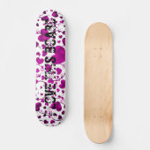 HERZsmuster ART 6 + Ihr Text Skateboard (Vorderseite)