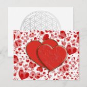 HERZSMUSTER ART 7 + Herzstück Postkarte (Vorne/Hinten)
