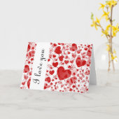 HERZSMUSTER ART 7 + I Liebe Sie Karte (Gelbe Blume)