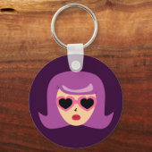 Herzsonnenbrille Schlüsselanhänger (Vorderseite)