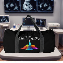 Herzsonographin - farbenfrohe Ultraschallwellen Duffle Bag
