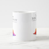 Herzsonographin - farbenfrohe Ultraschallwellen Jumbo-Tasse (Vorderseite)