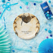 Herzsperre und Vintage antike Hochzeitsszenarien - Pappteller (Party)