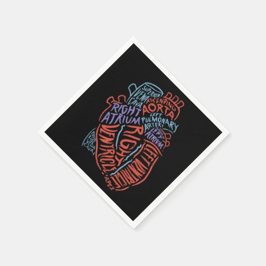 Herzspezialist Anatomie Doktor Medizinische Biolog Serviette (Ecke)