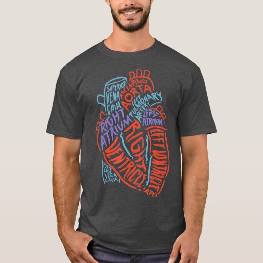 Herzspezialist Anatomie Doktor Medizinische Biolog T-Shirt (Vorderseite)