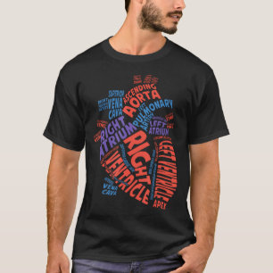 Herzspezialist Anatomie Doktor Medizinische Biolog T-Shirt