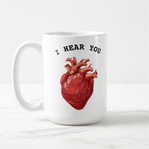 Herzspezialist Herzarzt Kardiologie Ich höre dir z Kaffeetasse